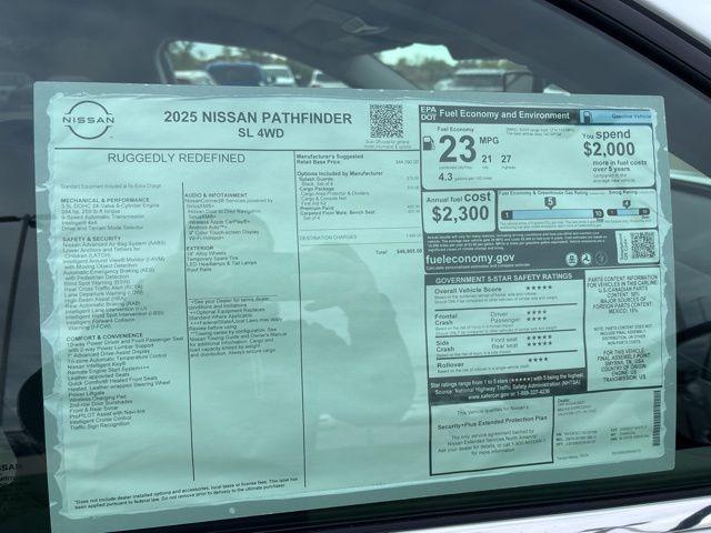 new 2025 Nissan Pathfinder car, priced at $41,985