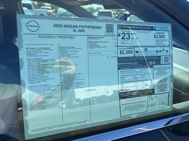 new 2025 Nissan Pathfinder car, priced at $41,590