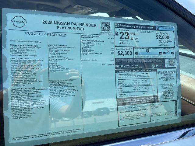 new 2025 Nissan Pathfinder car, priced at $46,950