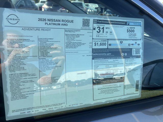 new 2026 Nissan Rogue car, priced at $40,430