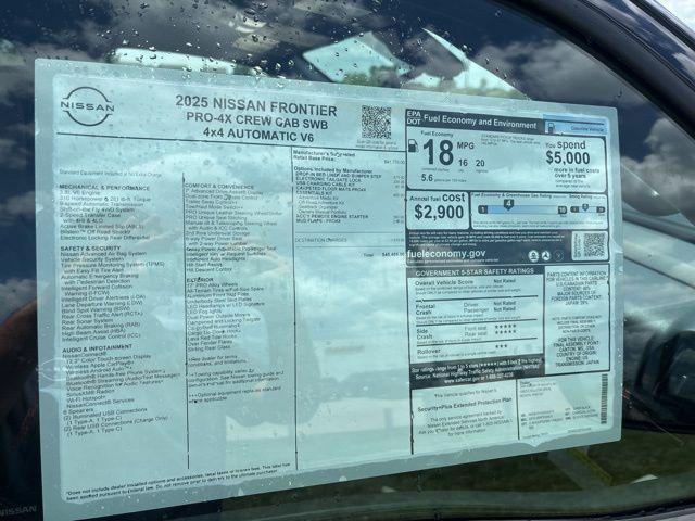 new 2025 Nissan Frontier car, priced at $42,465