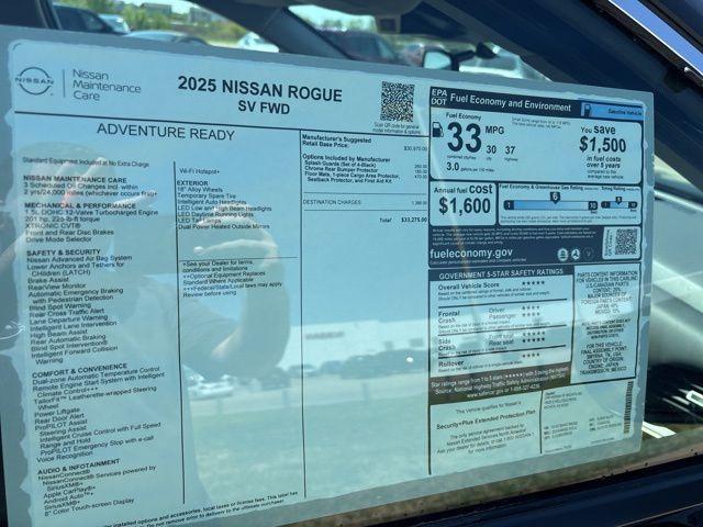 new 2025 Nissan Rogue car, priced at $32,025