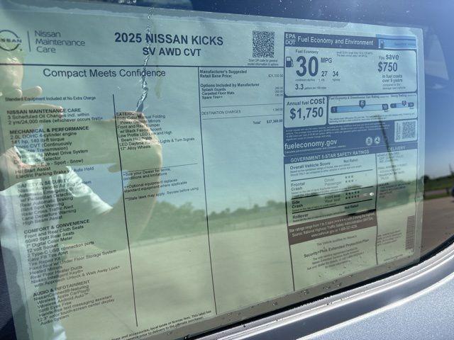 new 2025 Nissan Kicks car, priced at $27,360