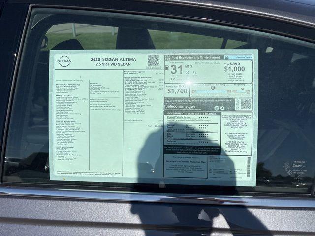 new 2025 Nissan Altima car, priced at $34,340