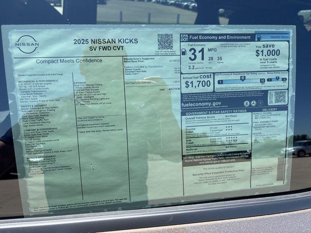 new 2025 Nissan Kicks car, priced at $25,710