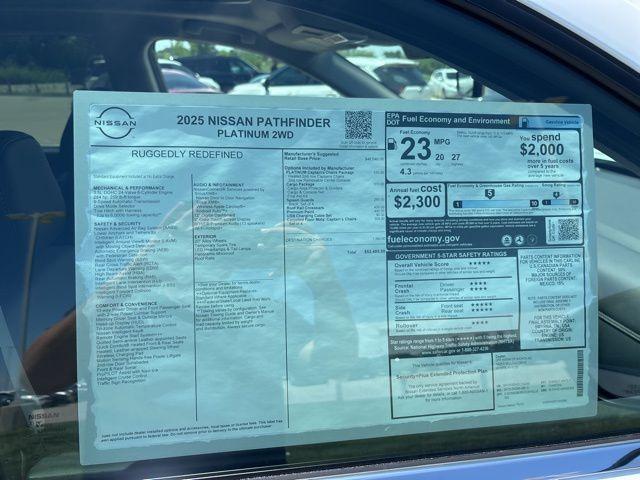new 2025 Nissan Pathfinder car, priced at $52,485