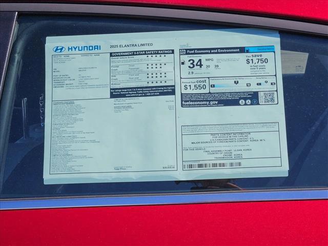new 2025 Hyundai Elantra car, priced at $24,888