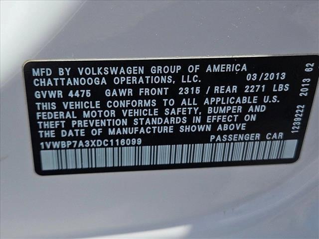 used 2013 Volkswagen Passat car, priced at $7,977