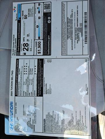 new 2025 Hyundai Tucson car, priced at $31,763