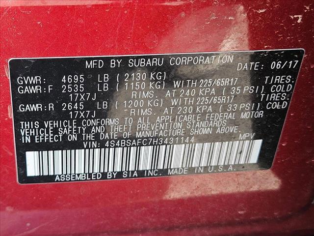 used 2017 Subaru Outback car, priced at $13,969