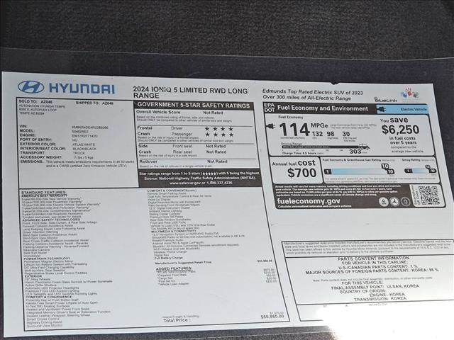 new 2024 Hyundai IONIQ 5 car, priced at $48,360