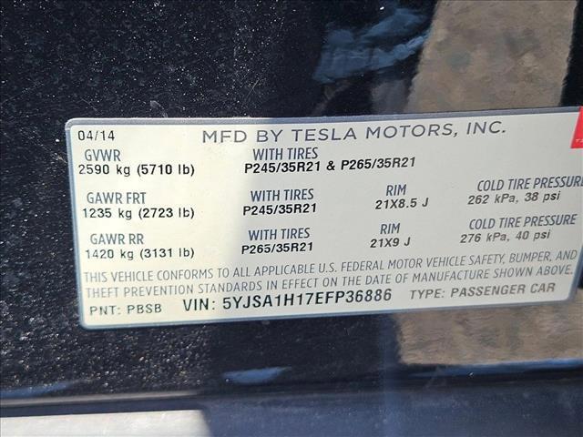 used 2014 Tesla Model S car, priced at $16,890
