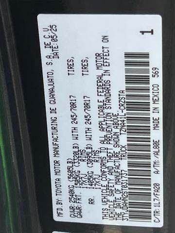 new 2025 Toyota Tacoma car, priced at $33,046