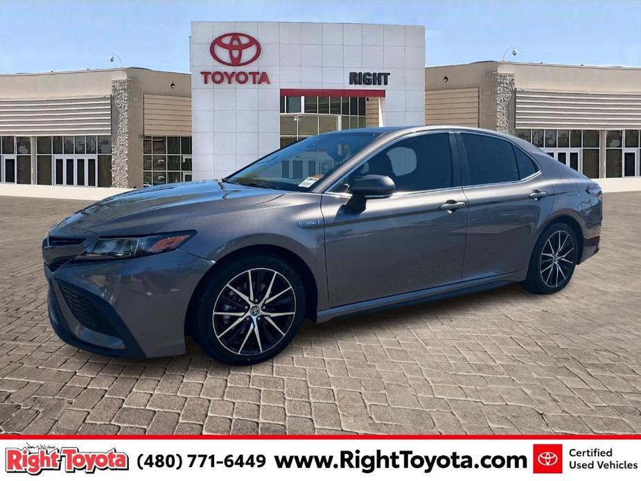 used 2021 Toyota Camry Hybrid car, priced at $25,981