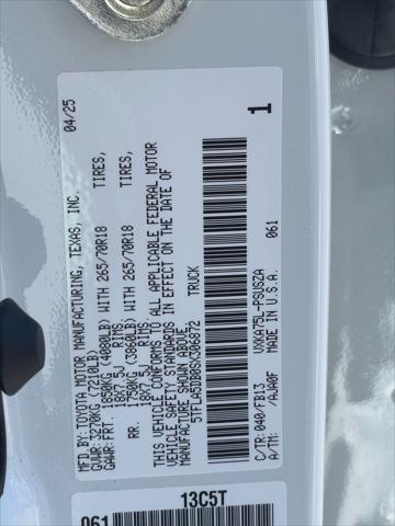 new 2025 Toyota Tundra car, priced at $53,188