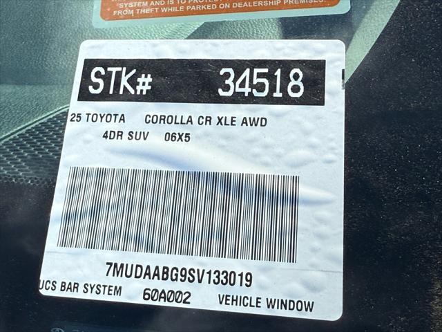 new 2025 Toyota Corolla Cross car, priced at $32,725