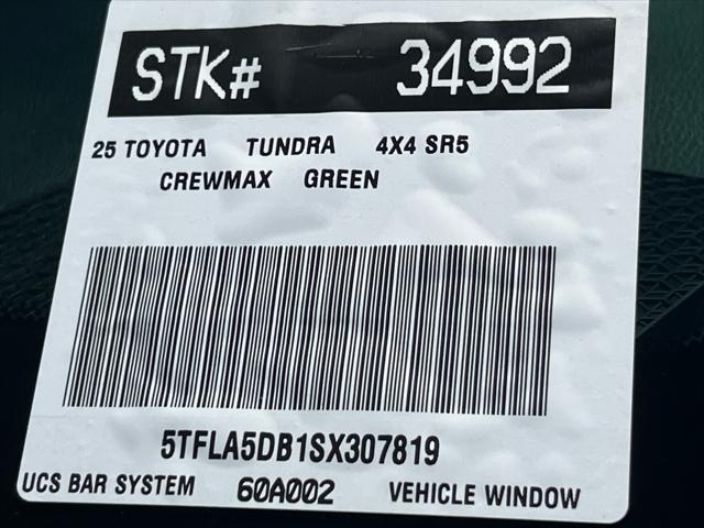 new 2025 Toyota Tundra car, priced at $52,333