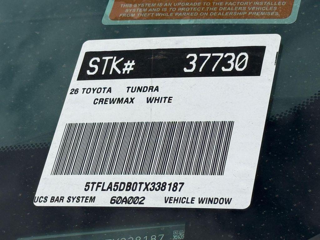 new 2026 Toyota Tundra car, priced at $58,666