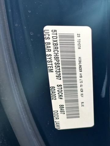 used 2023 Toyota Highlander Hybrid car, priced at $60,999