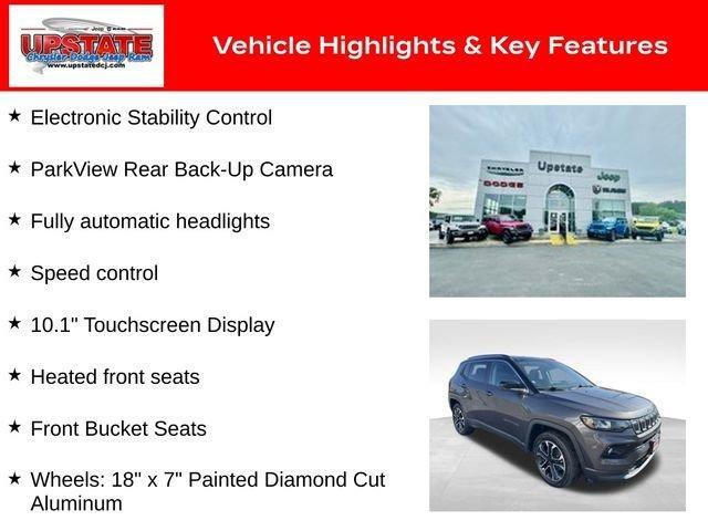 used 2022 Jeep Compass car, priced at $21,634