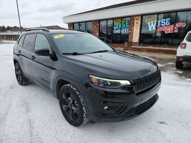 used 2021 Jeep Cherokee car, priced at $15,913