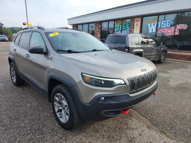 used 2021 Jeep Cherokee car, priced at $23,554
