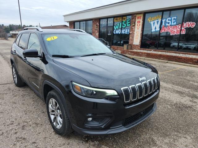 used 2021 Jeep Cherokee car, priced at $17,462