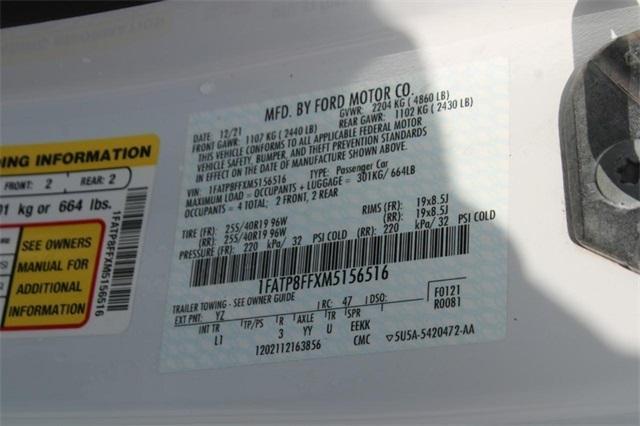 used 2021 Ford Mustang car, priced at $39,500