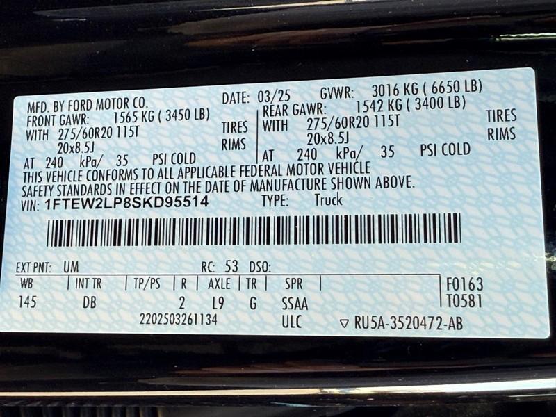 new 2025 Ford F-150 car, priced at $44,653