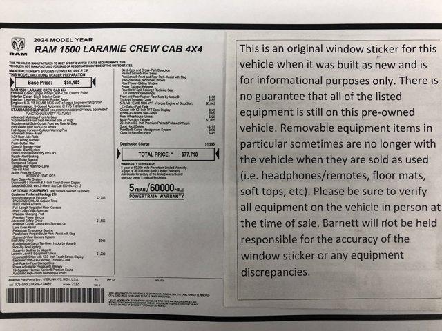 used 2024 Ram 1500 car, priced at $53,988