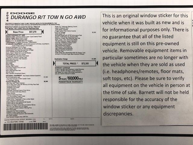 used 2024 Dodge Durango car, priced at $47,988