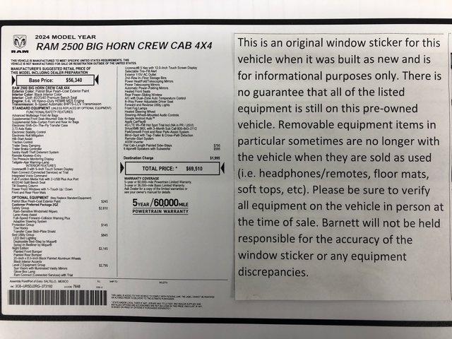 used 2024 Ram 2500 car, priced at $44,988