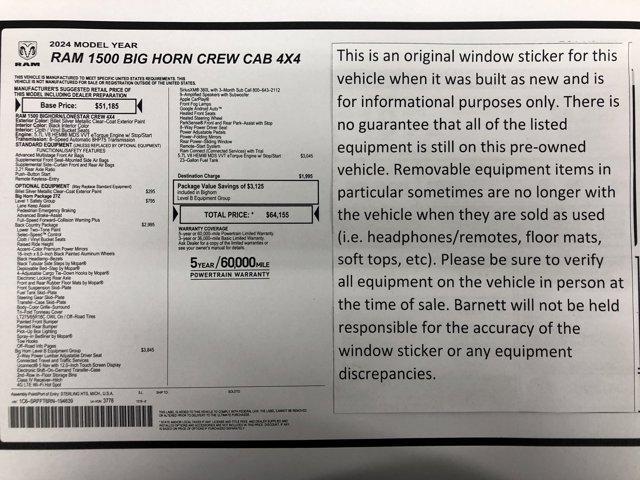 used 2024 Ram 1500 car, priced at $48,988