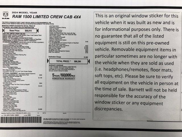 used 2024 Ram 1500 car, priced at $61,988