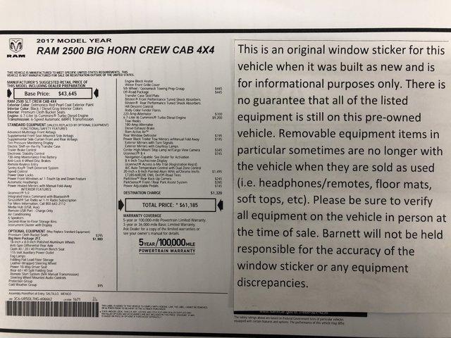 used 2017 Ram 2500 car, priced at $38,988