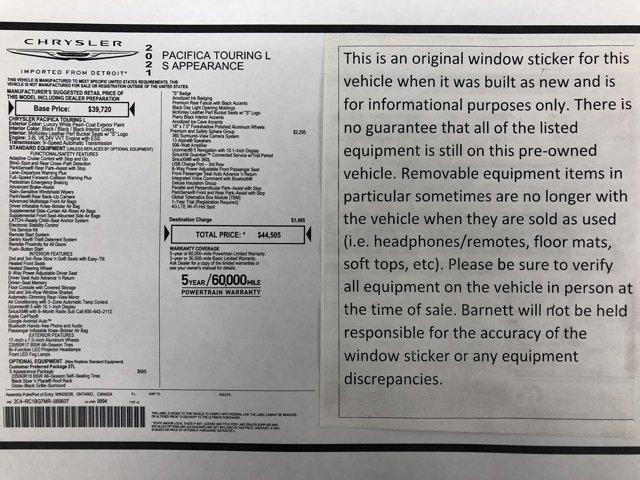 used 2021 Chrysler Pacifica car, priced at $27,988