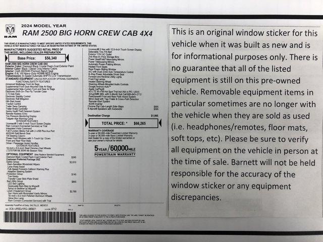 used 2024 Ram 2500 car, priced at $46,988