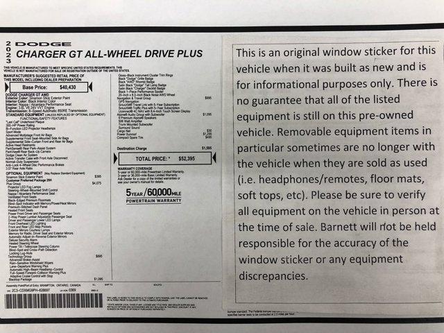 used 2023 Dodge Charger car, priced at $37,988