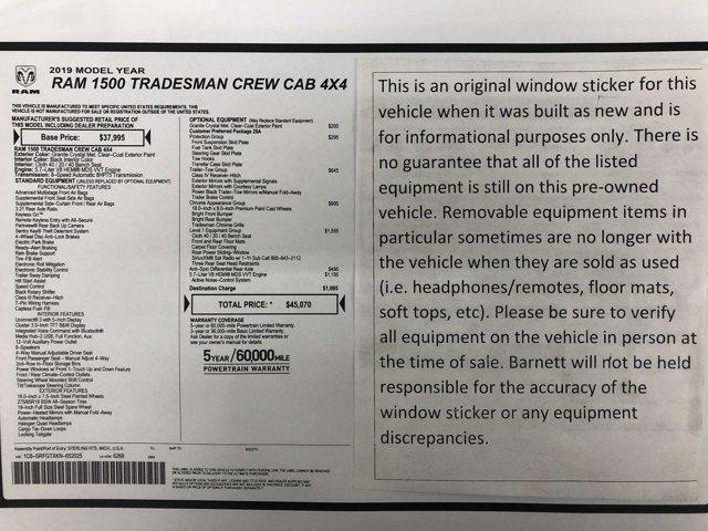 used 2019 Ram 1500 car, priced at $25,988