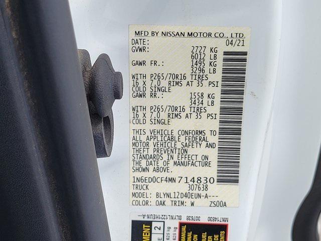 used 2021 Nissan Frontier car, priced at $26,985