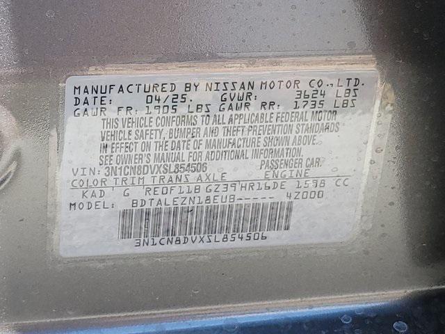 new 2025 Nissan Versa car, priced at $20,494