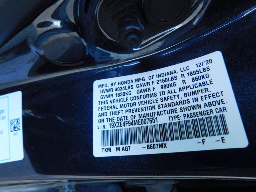 used 2021 Honda Insight car, priced at $17,230