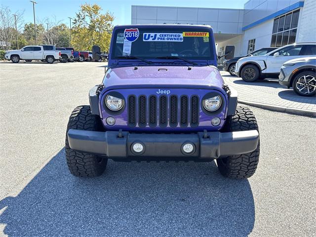 used 2018 Jeep Wrangler JK Unlimited car, priced at $24,667