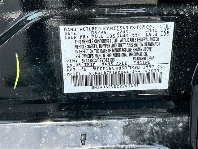 new 2025 Nissan Sentra car, priced at $24,915