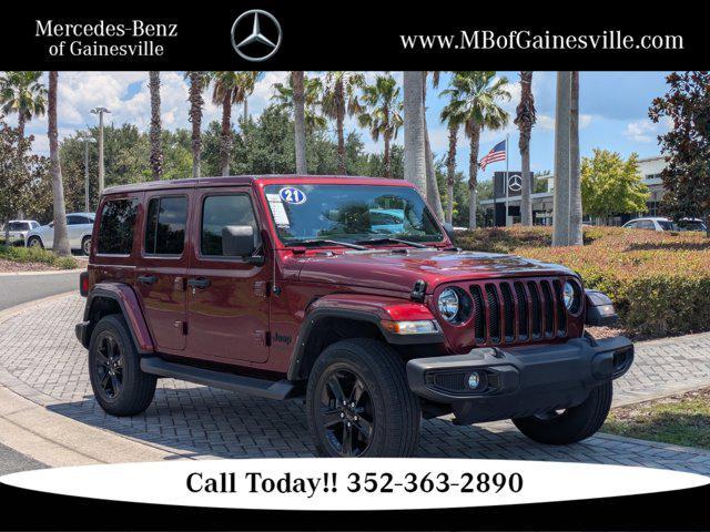 used 2021 Jeep Wrangler Unlimited car, priced at $34,832