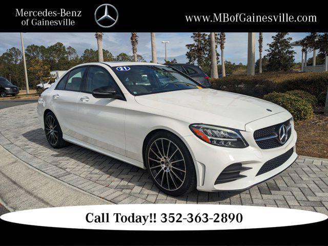 used 2021 Mercedes-Benz C-Class car, priced at $28,812