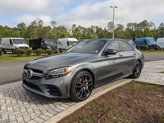 used 2021 Mercedes-Benz AMG C 43 car, priced at $45,997