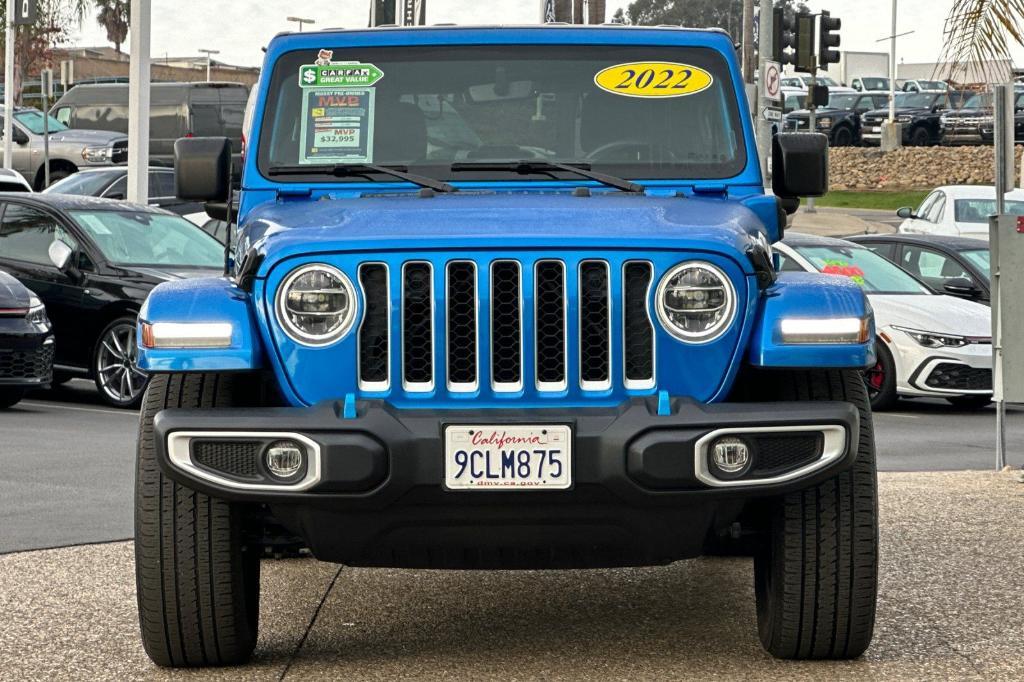 used 2022 Jeep Wrangler Unlimited 4xe car, priced at $32,995