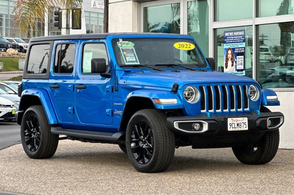 used 2022 Jeep Wrangler Unlimited 4xe car, priced at $32,995