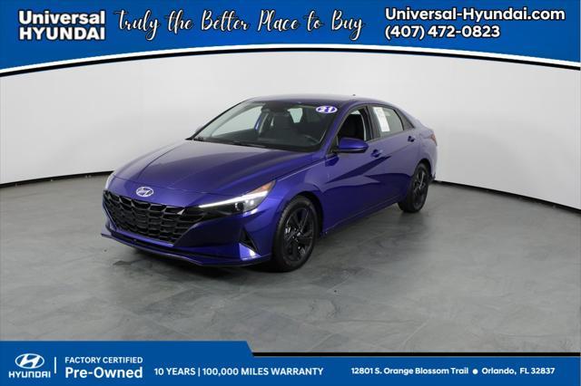 used 2021 Hyundai Elantra car, priced at $16,145
